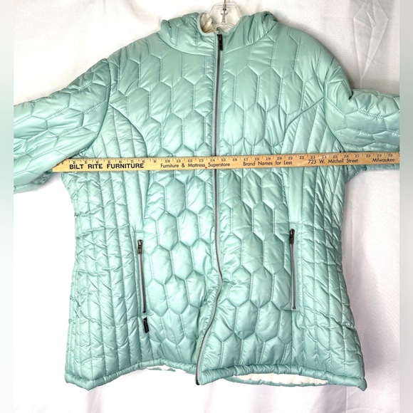 Steve Madden Women Size 3X Green Quilted Jacket Winter Outdoor Faux Fur Lining - Picture 3 of 8